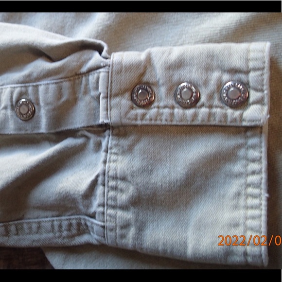 Vintage unique western snap button up, quality, classic colors (red denim khaki) - Picture 14 of 15